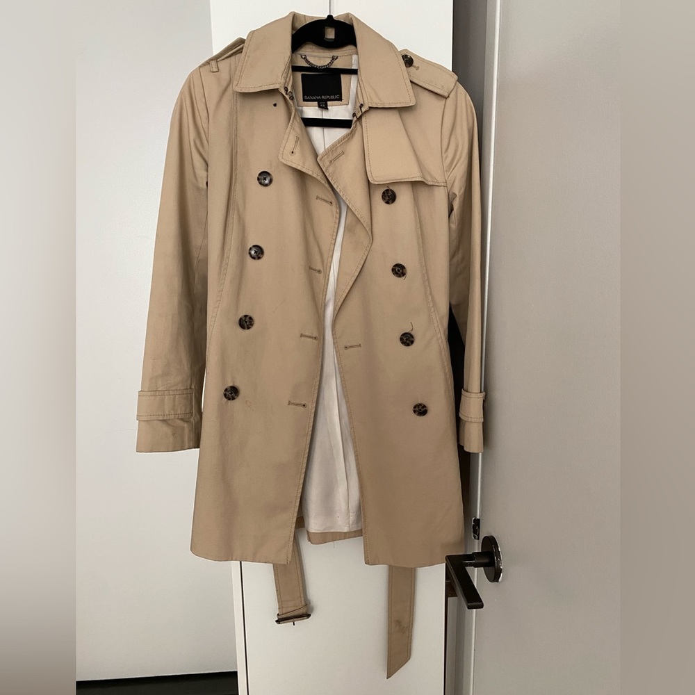 Banana Republic Tan Trench Coat